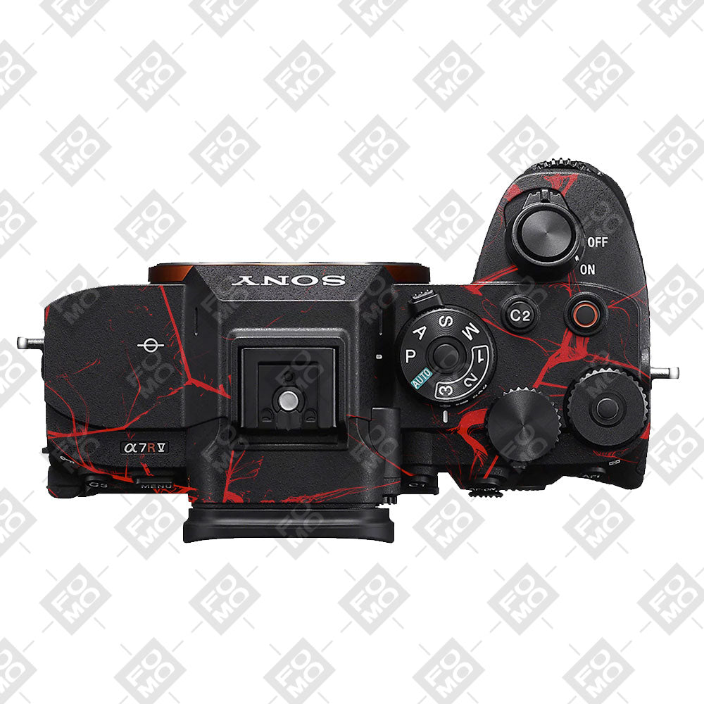 Red Neural Grid Sony A7RV Camera Skin