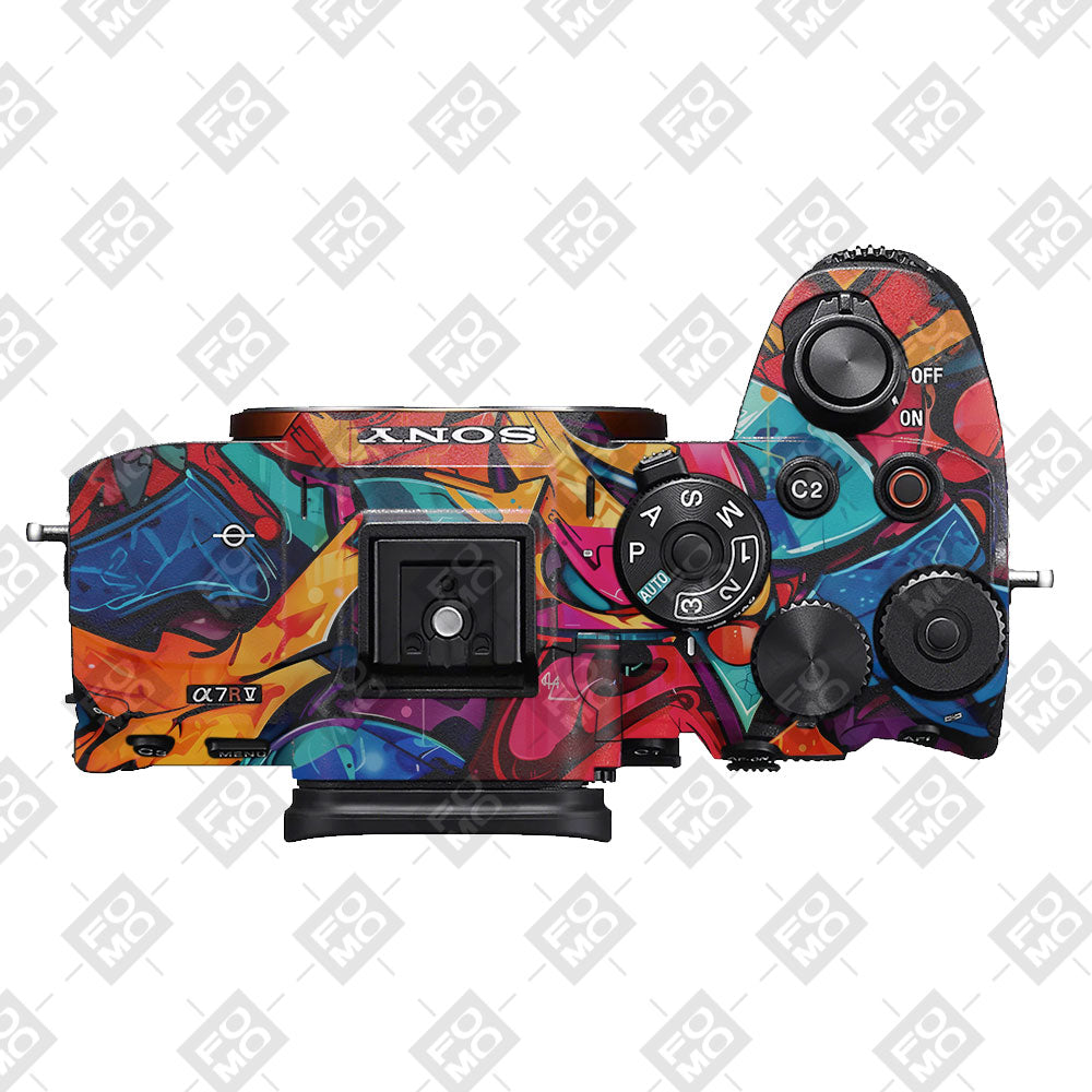Urban Graffiti Explosion Sony A7RV Camera Skin