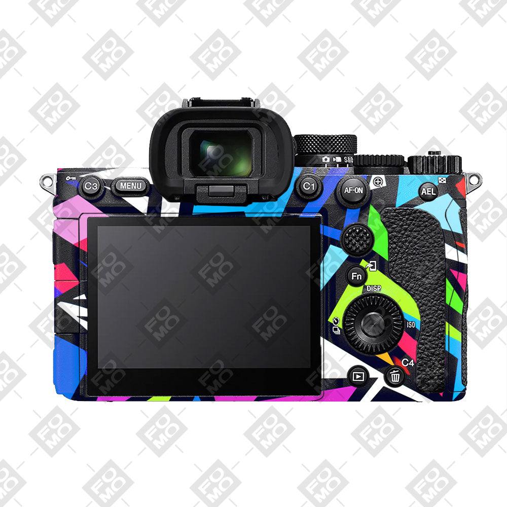 Bold Geometric Pop Sony A7RV Camera Skin