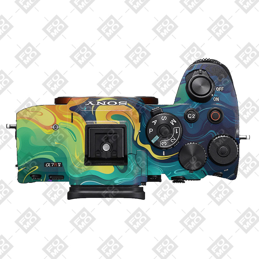 Rainbow Liquid Fusion Sony A7RV Camera Skin