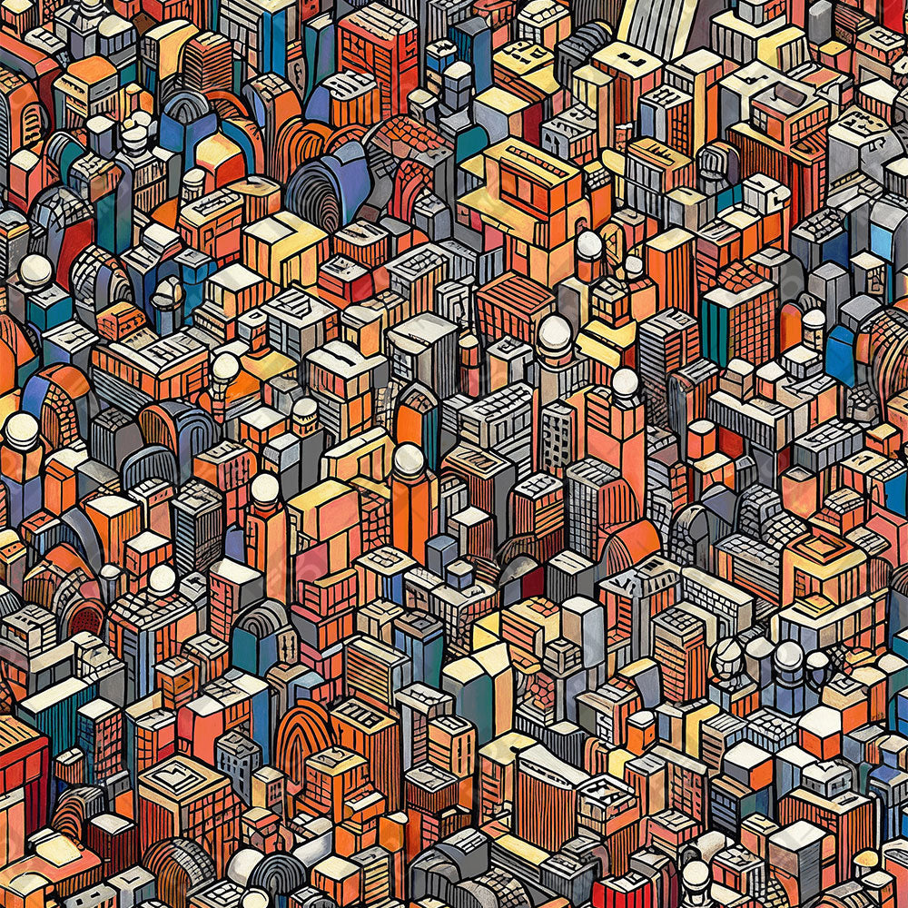 Isometric Cityscape Sony A7RV Camera Skin