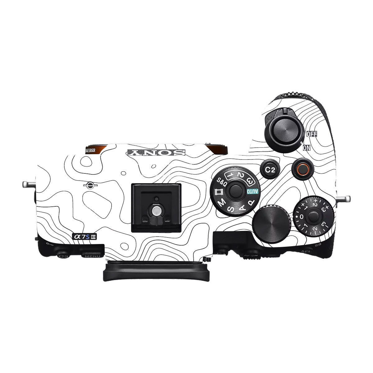 White Contour Design Sony A7S III Camera Skin