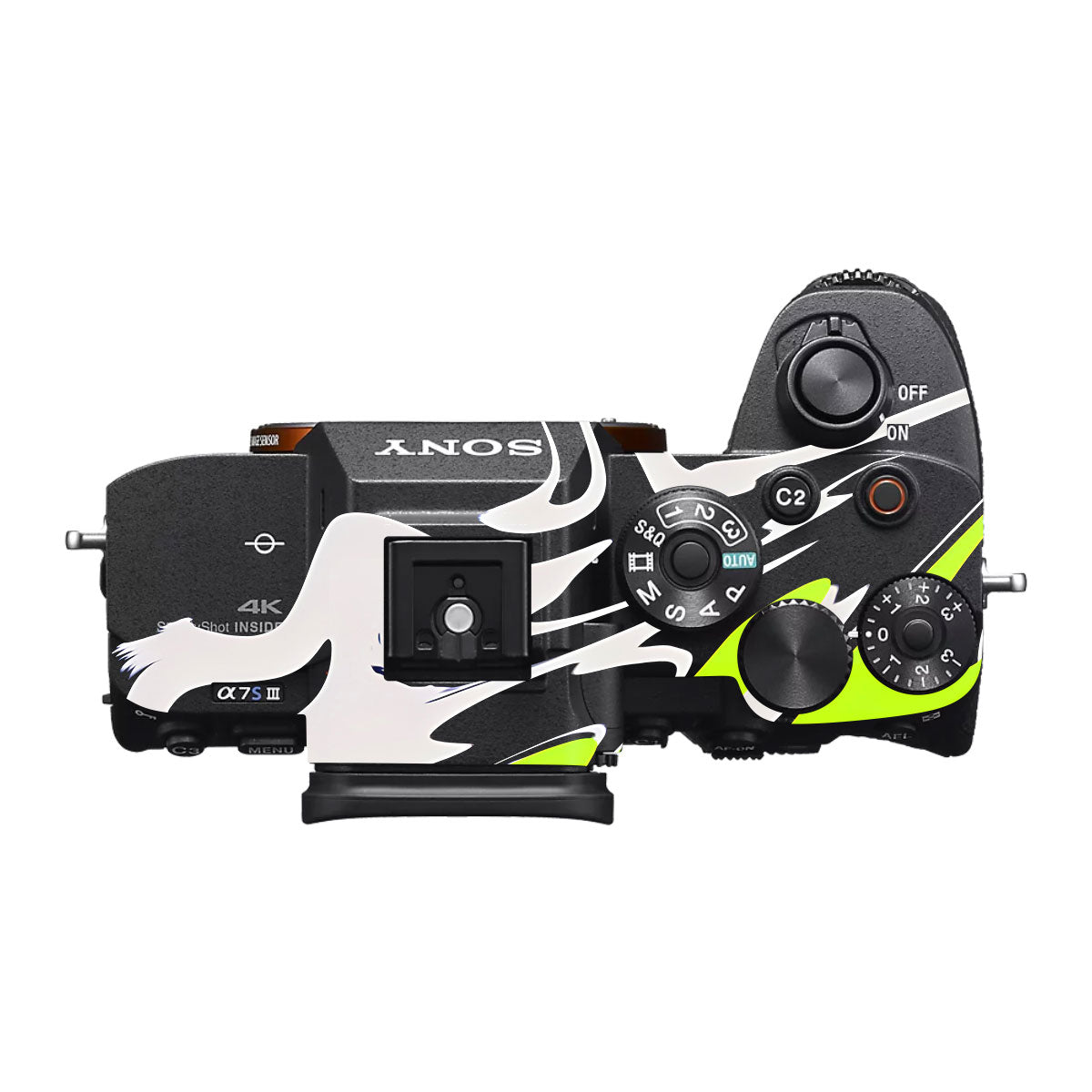 Neon Green and Black Pattern Sony A7S III Camera Skin