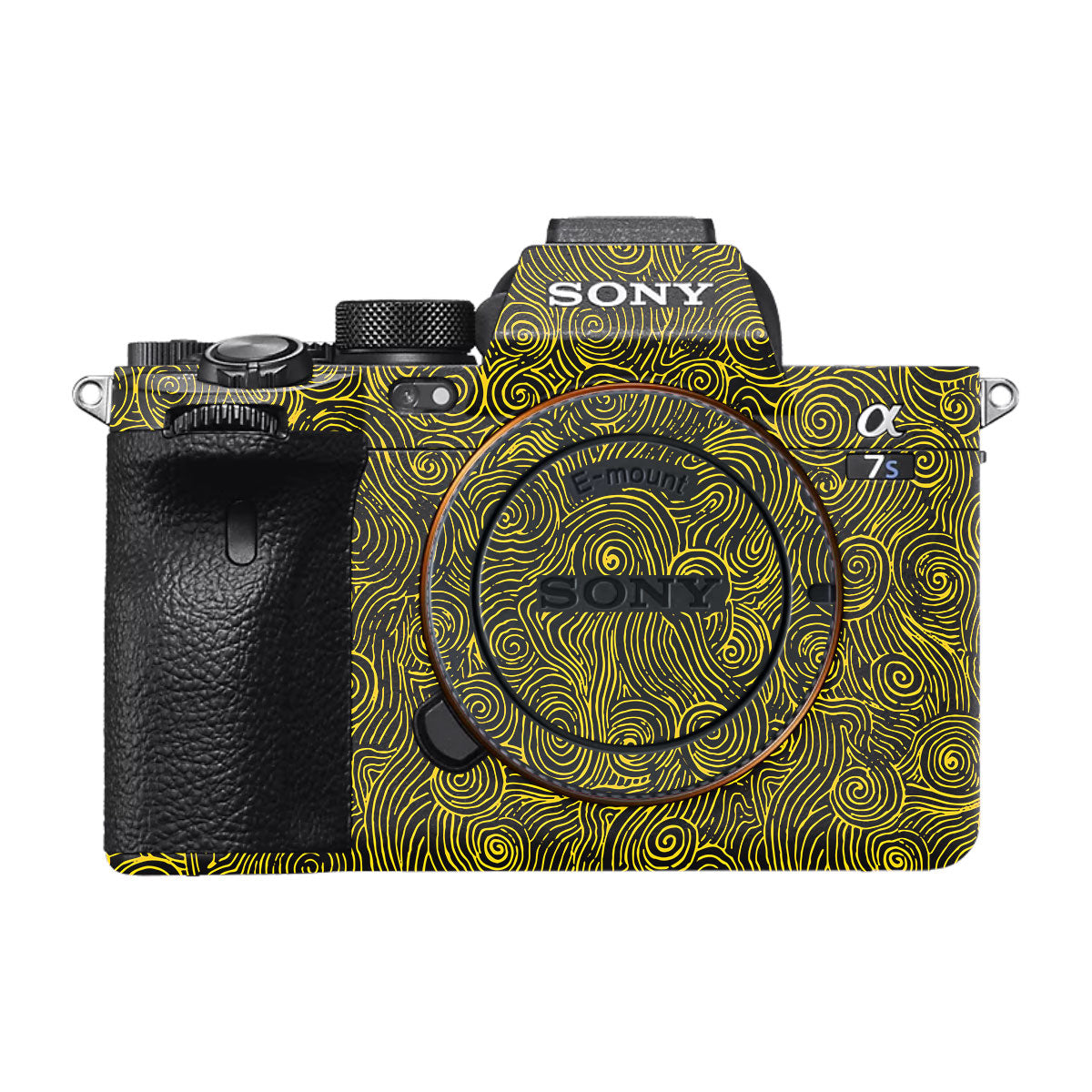 Yellow Spirals Sony A7S III Camera Skin