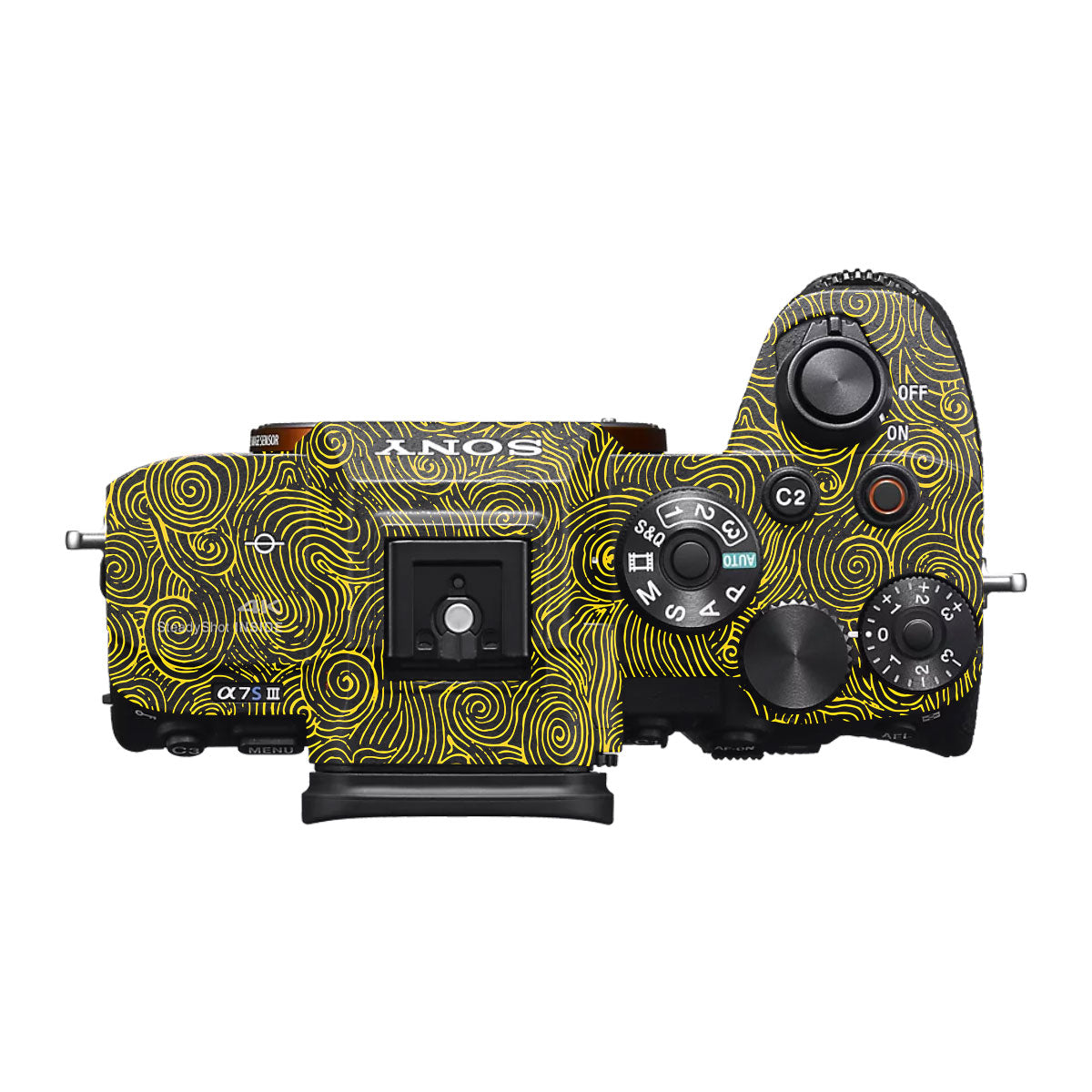 Yellow Spirals Sony A7S III Camera Skin