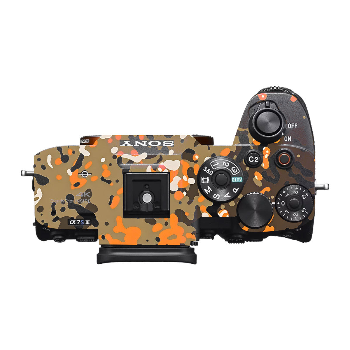 Orange Brown Spot Sony A7S III Camera Skin