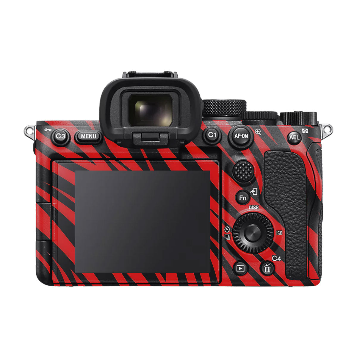 Red and Black Stripes Sony A7S III Camera Skin