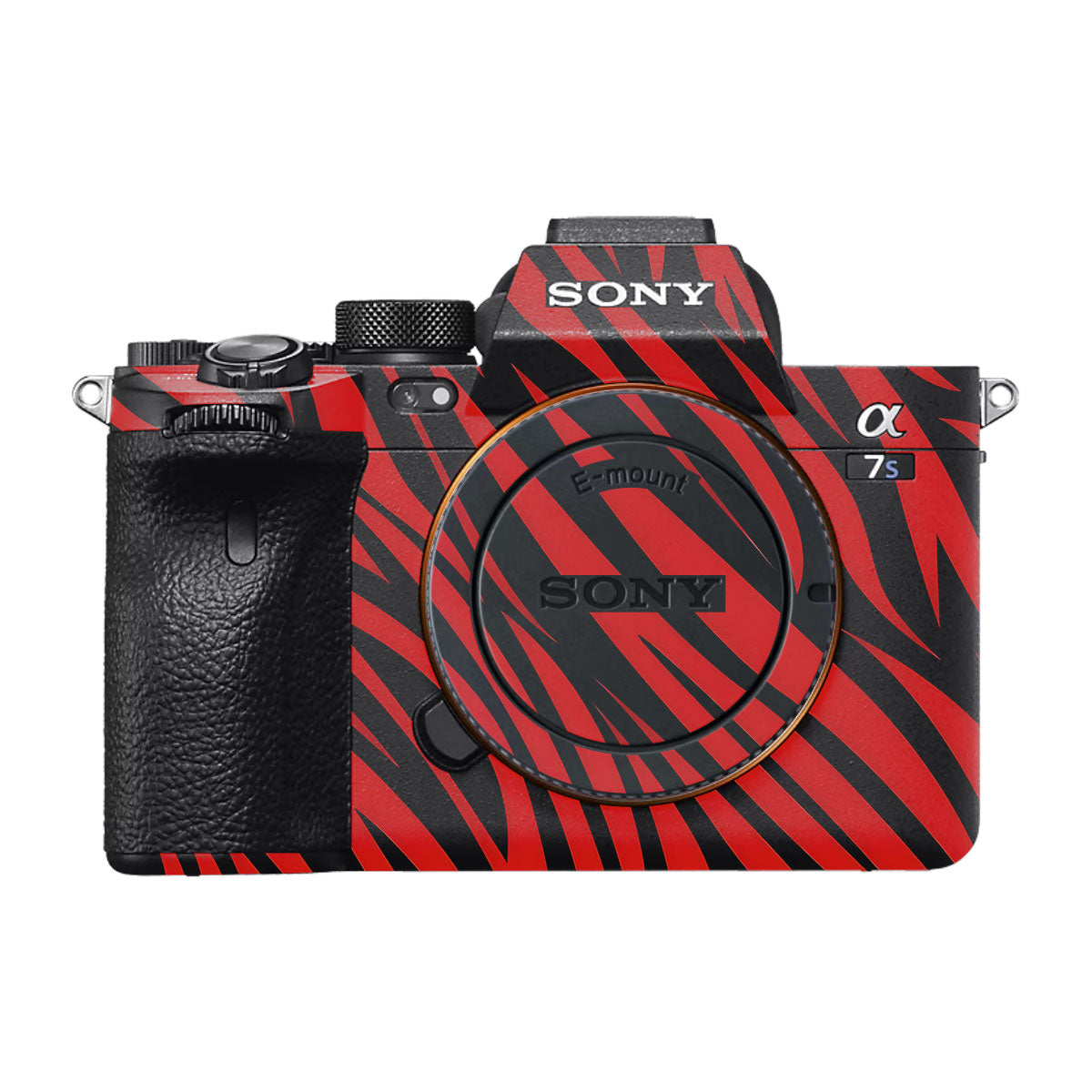 Red and Black Stripes Sony A7S III Camera Skin