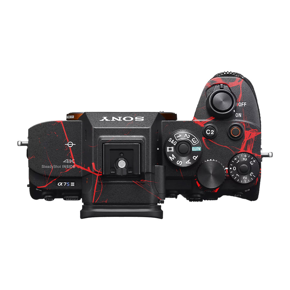 Red Neural Grid Sony A7S III Camera Skin