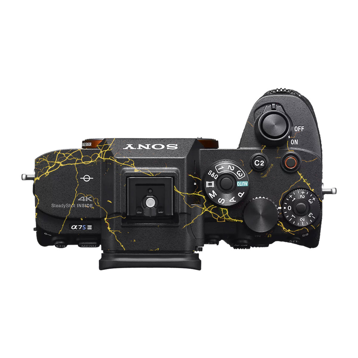 Electric Gold Veins Sony A7S III Camera Skin