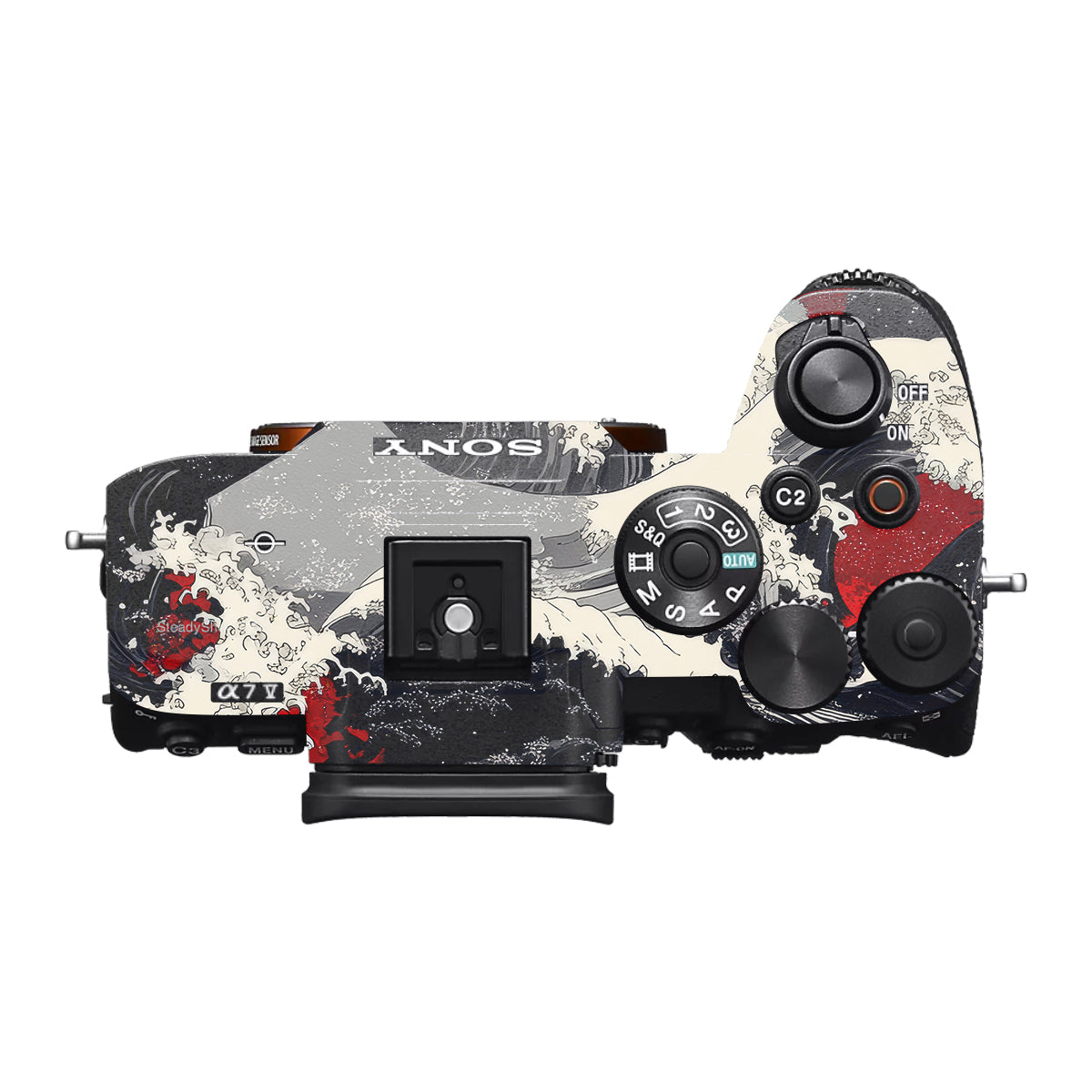 Abstract Waves Sony A7 V Camera Skin