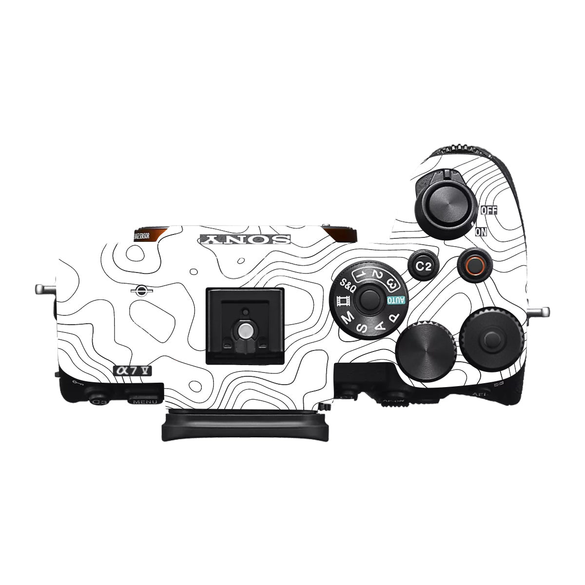 White Contour Design Sony A7 V Camera Skin