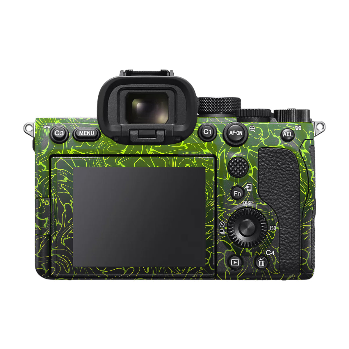 Lime Yellow to Black Gradient Sony A7 V Camera Skin