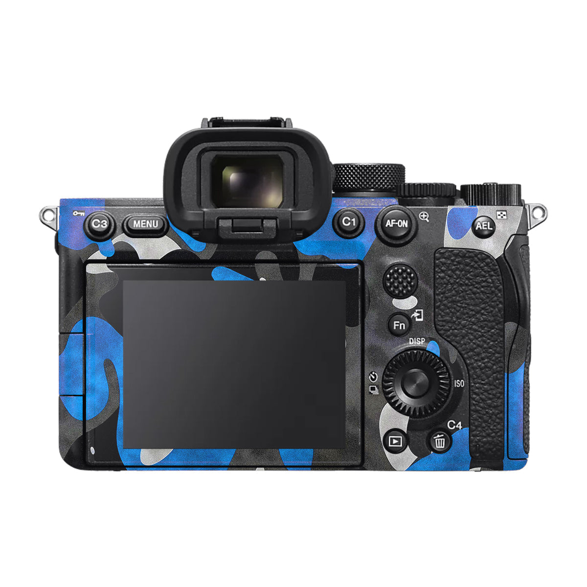 Blue Grey Camo Sony A7 V Camera Skin