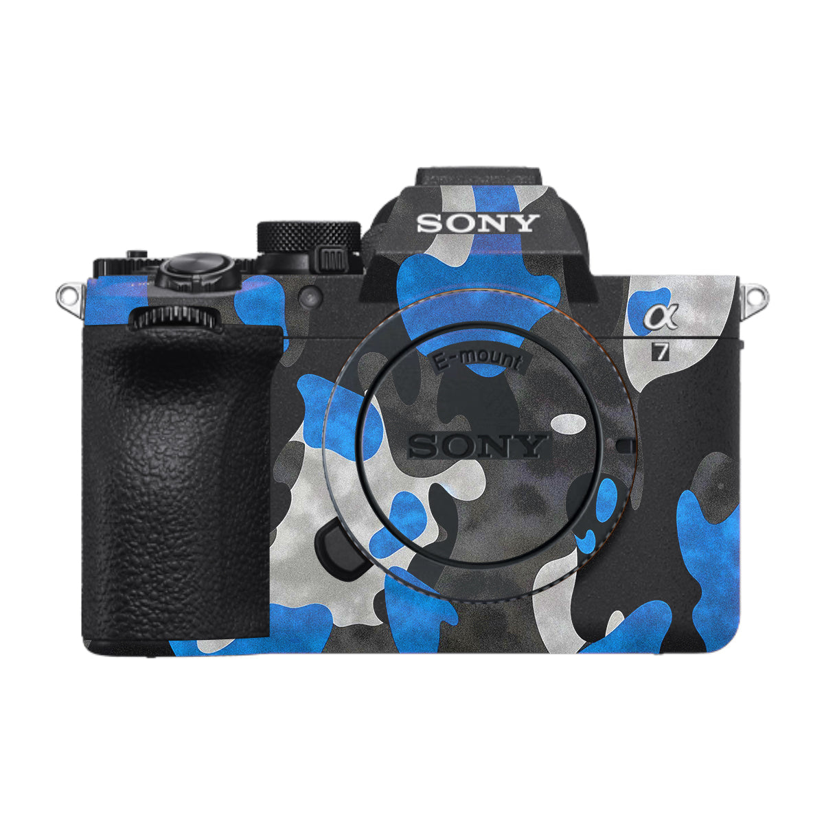 Blue Grey Camo Sony A7 V Camera Skin