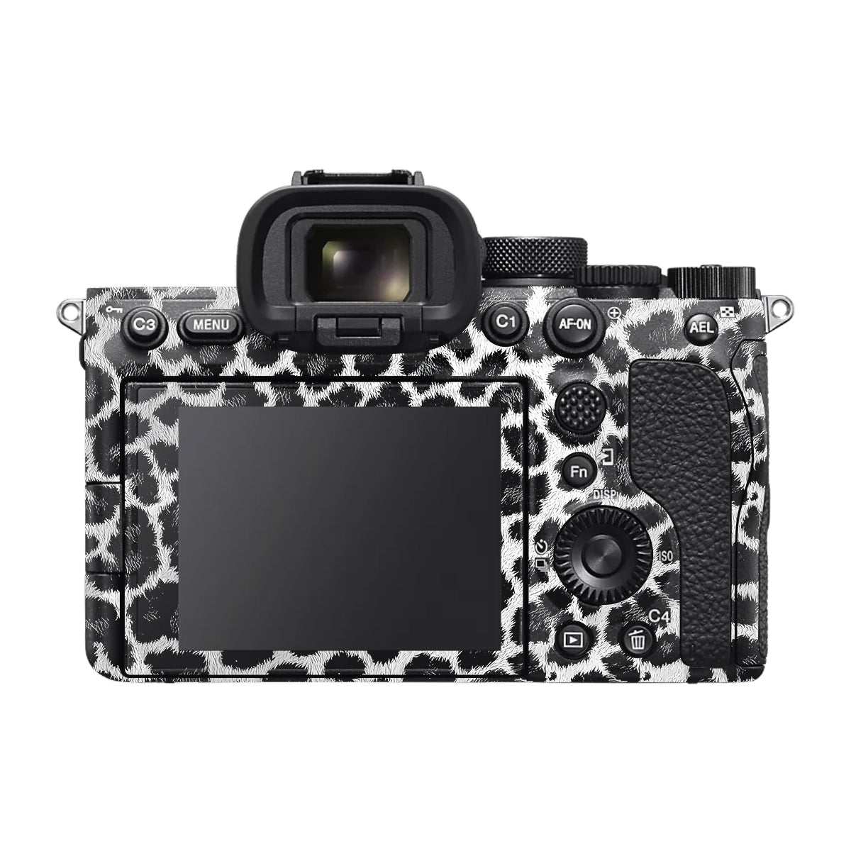 Snow Leopard Spots Sony A7 V Camera Skin