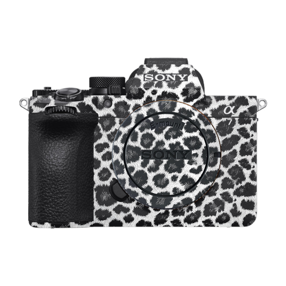 Snow Leopard Spots Sony A7 V Camera Skin