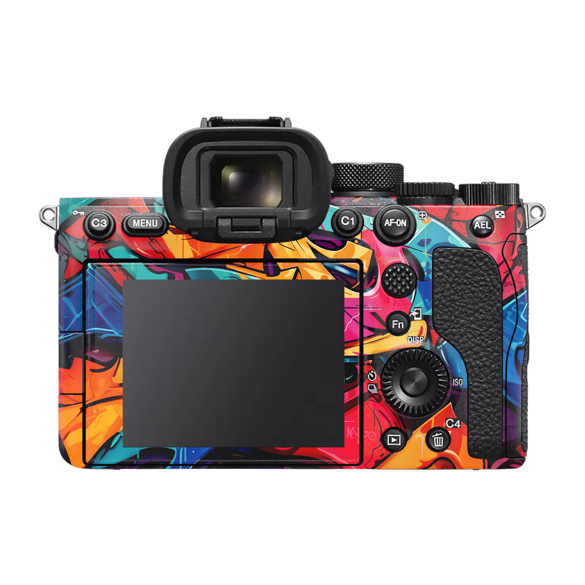 Urban Graffiti Explosion Sony A7 V Camera Skin