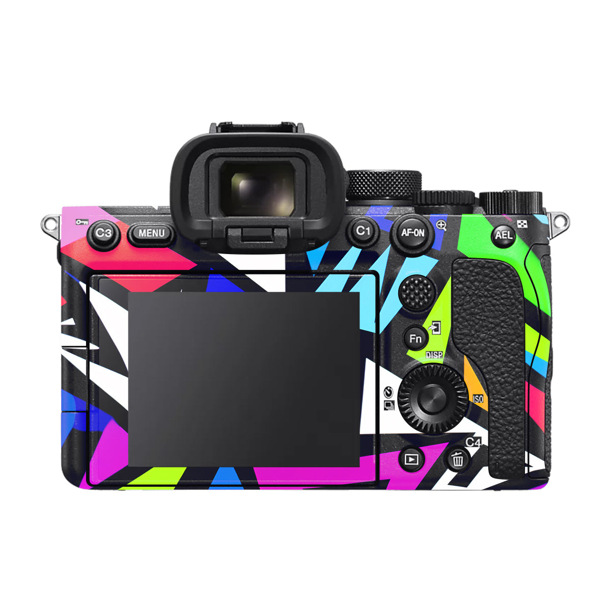 Bold Geometric Pop Sony A7 V Camera Skin