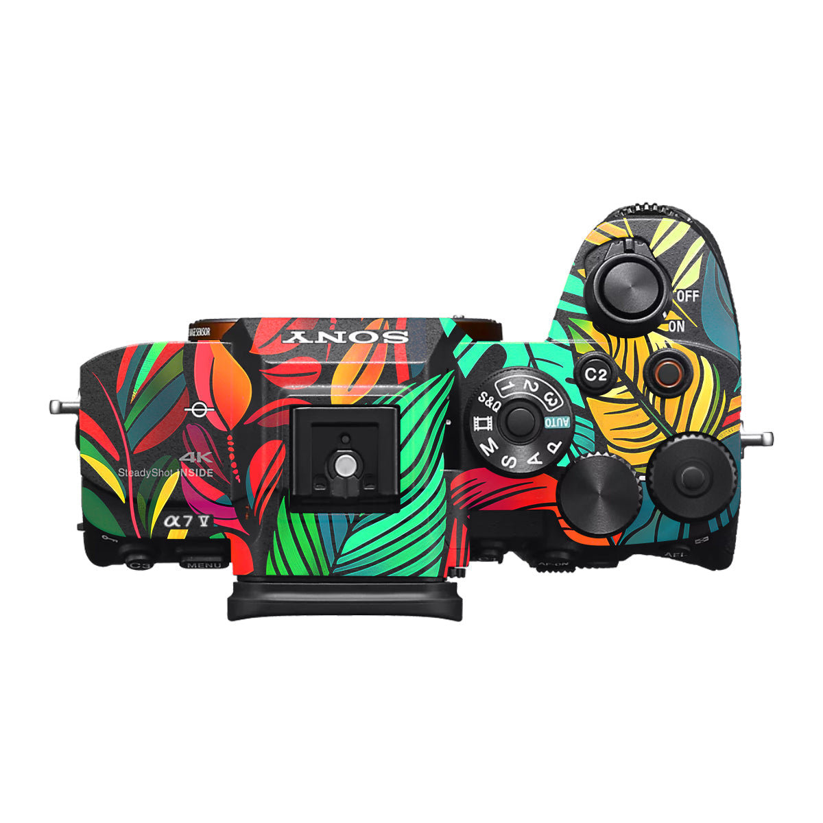 Tropical Jungle Leaves Sony A7 V Camera Skin