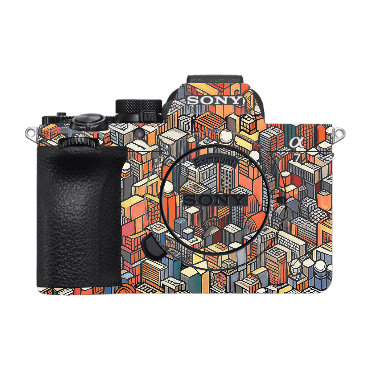Isometric Cityscape Sony A7 V Camera Skin