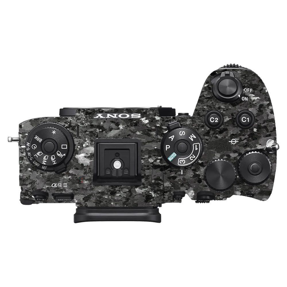 Black Granite Sony A9III Camera Skins