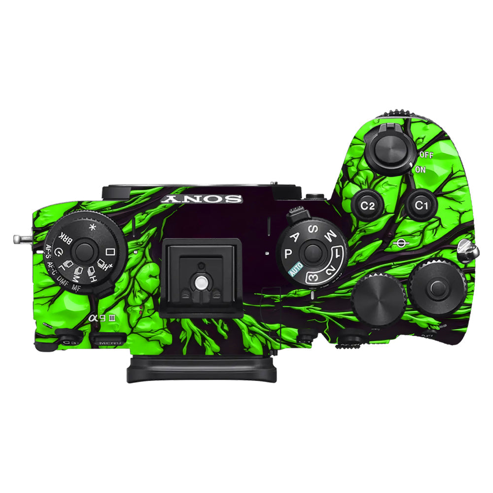 Venom Green Sony A9III Camera Skins