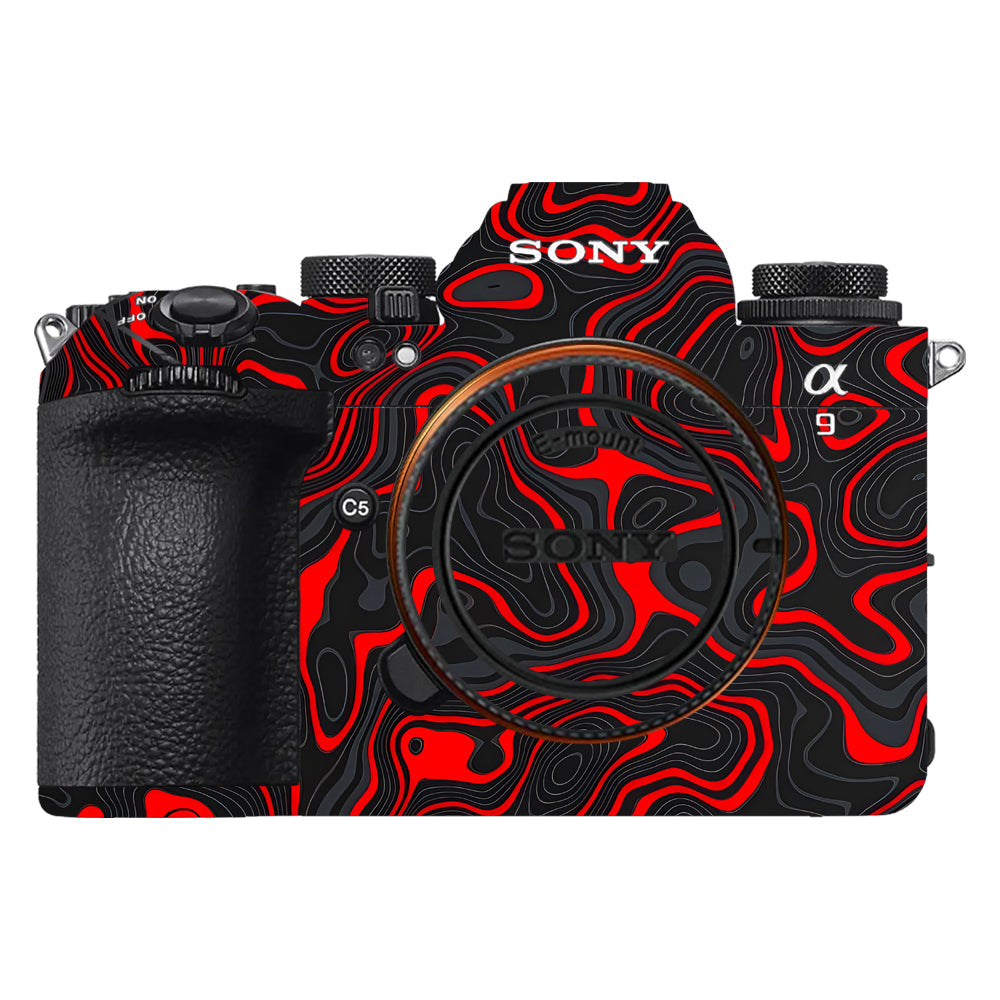 Crimson Waves Sony A9III Camera Skins