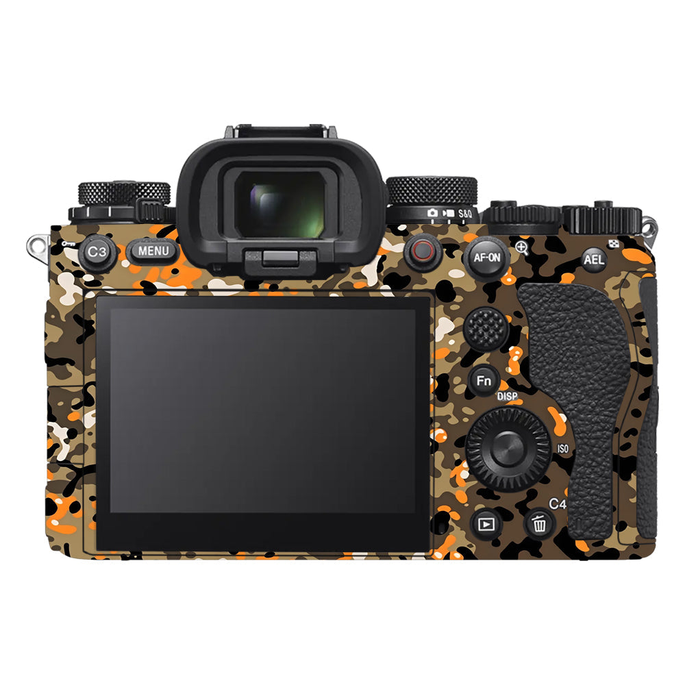 Orange Brown Spot  Sony A9III Camera Skins