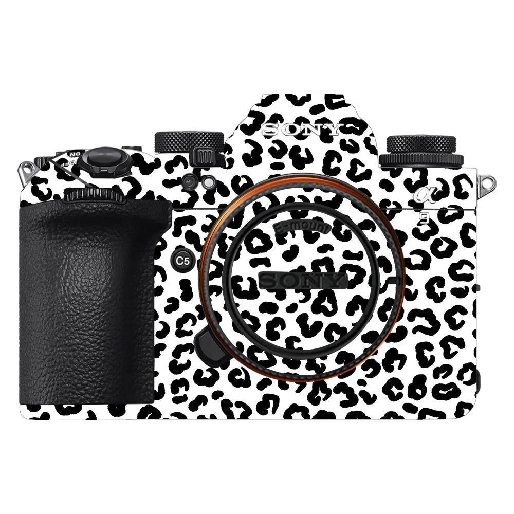 White Leopard Sony A9III Camera Skins