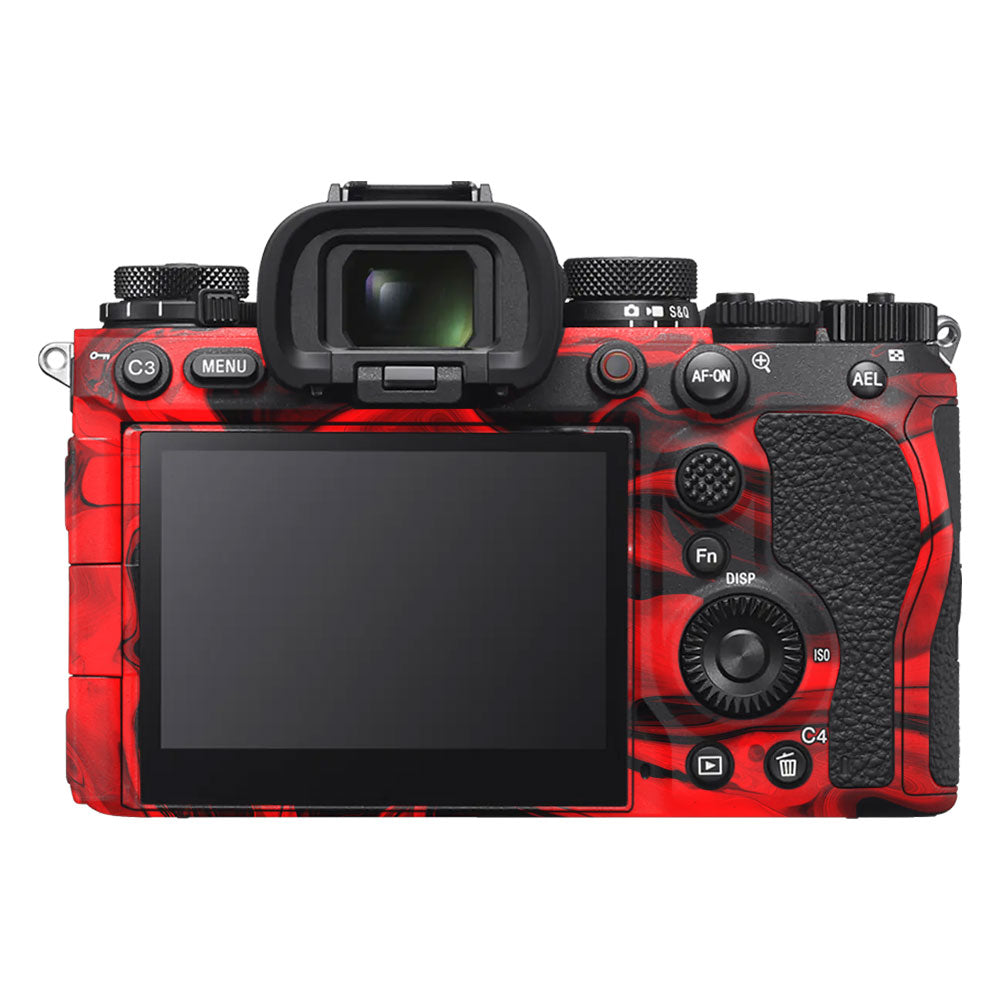 Red Lava Flow Sony A9III Camera Skin