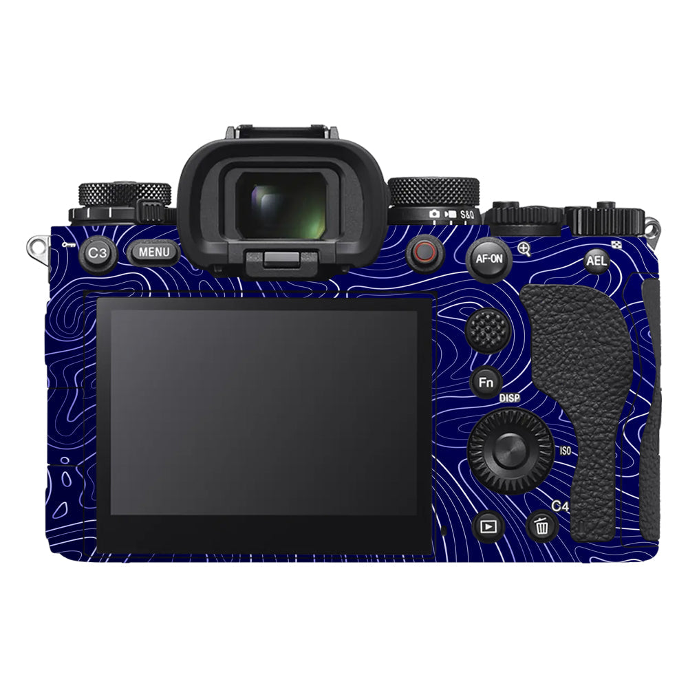 Deep Blue Contour Sony A9III Camera Skins