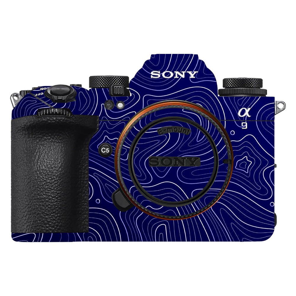 Deep Blue Contour Sony A9III Camera Skins