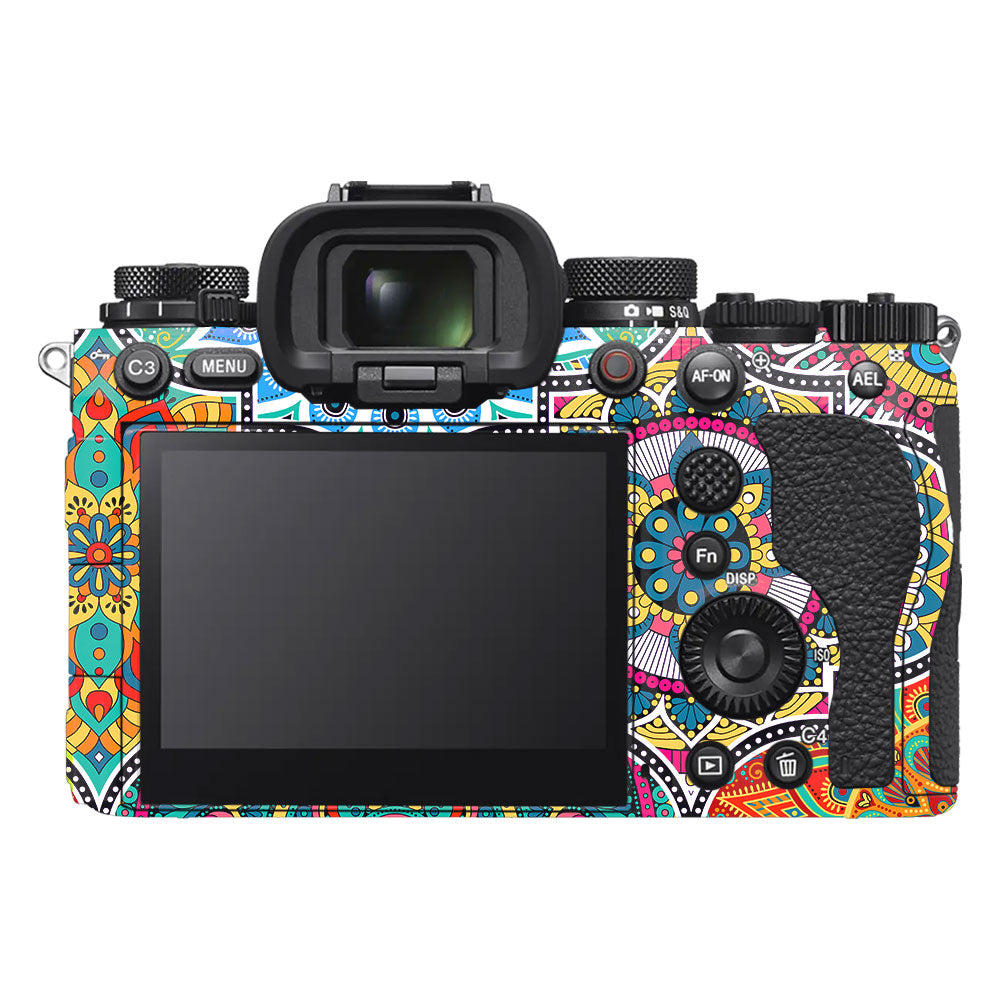 Boho Mandala Tile Pattern Sony A9III Camera Skin