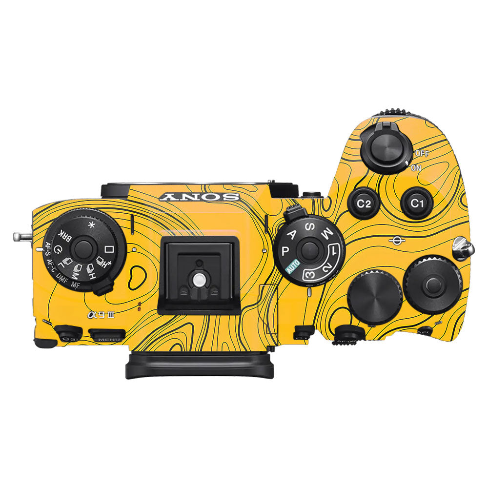 Topographic Map Pattern Sony A9III Camera Skin