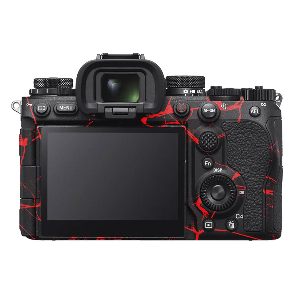 Red Neural Grid Sony A9III Camera Skin