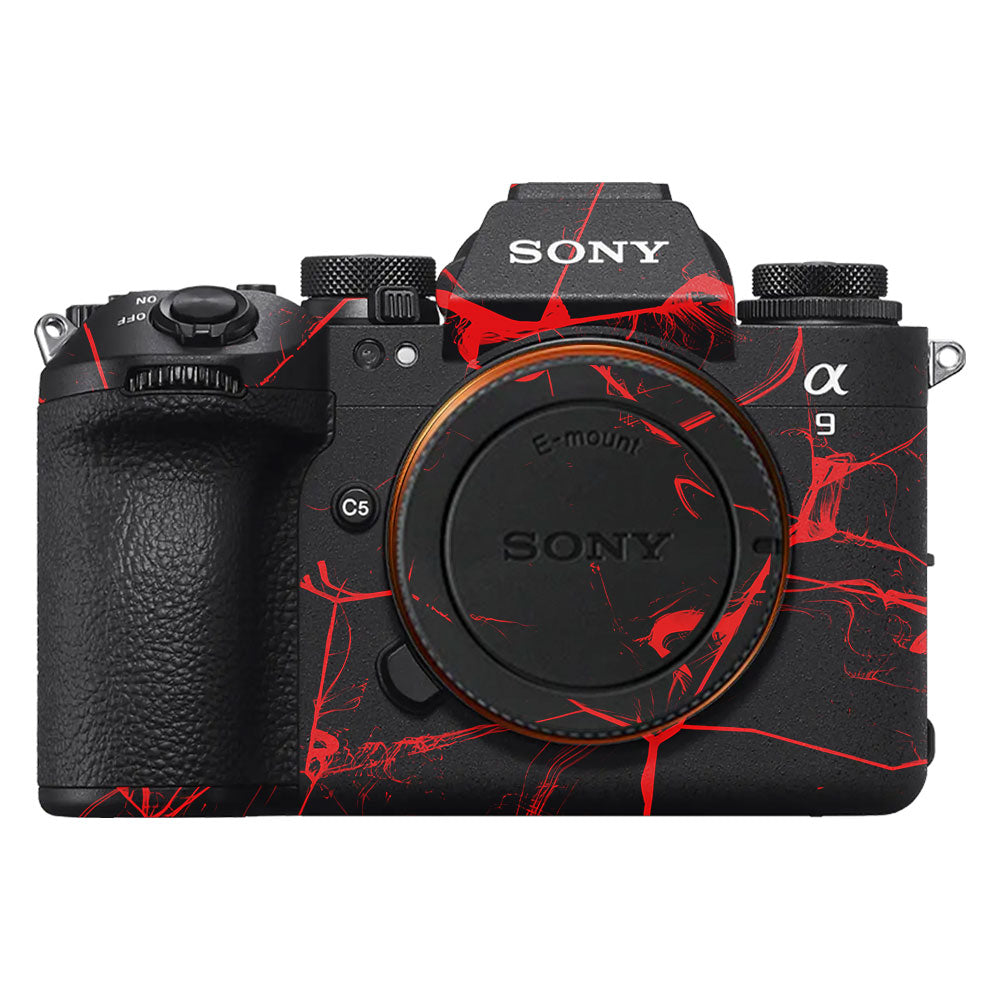 Red Neural Grid Sony A9III Camera Skin