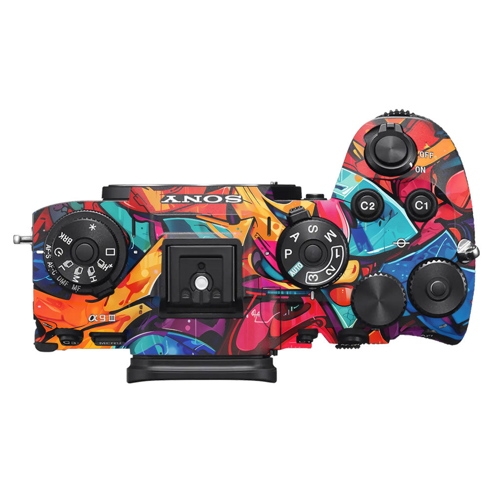 Urban Graffiti Explosion Sony A9III Camera Skin