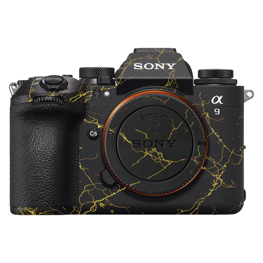Electric Gold Veins Sony A9III Camera Skin