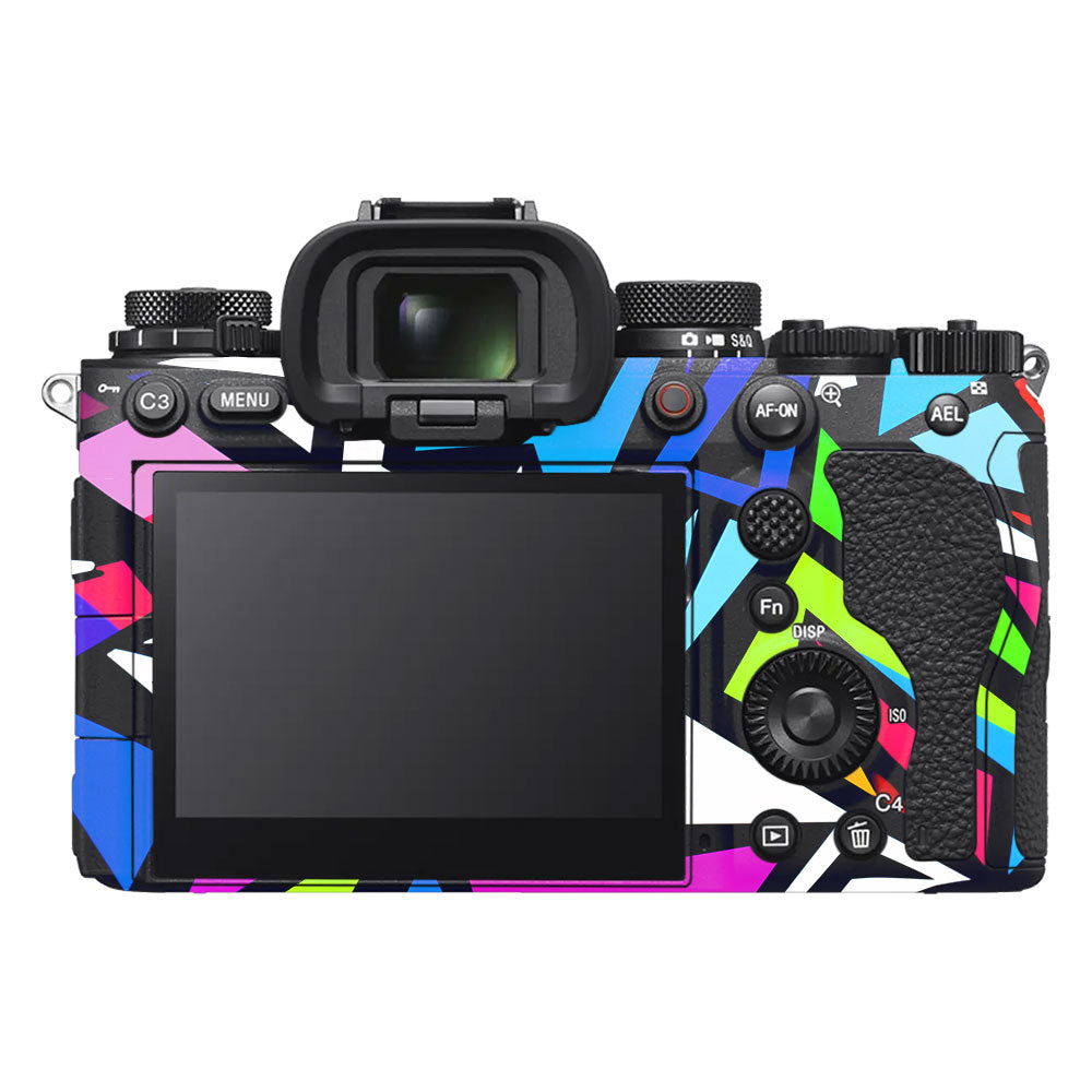 Bold Geometric Pop Sony A9III Camera Skin