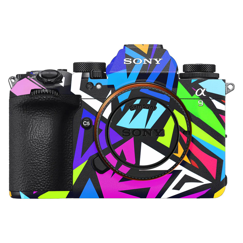 Bold Geometric Pop Sony A9III Camera Skin