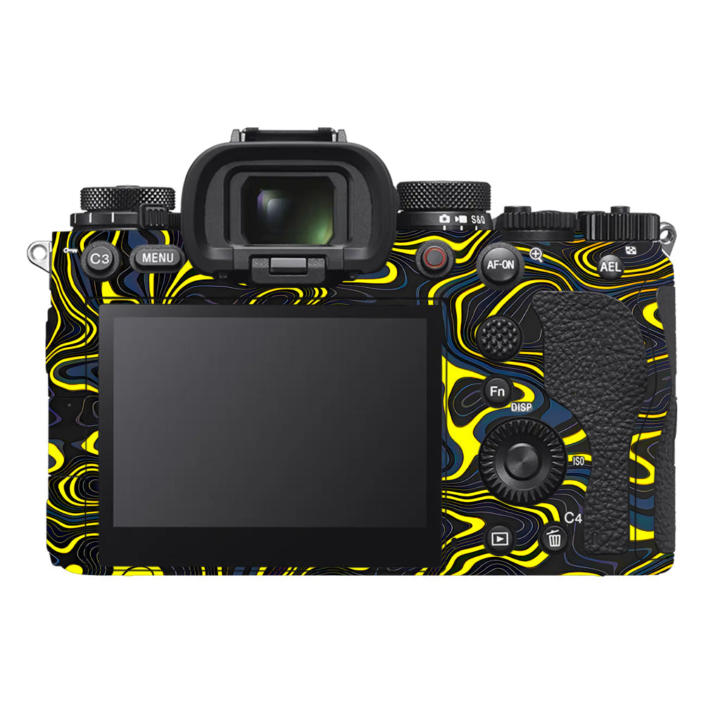 Neon Lava Contours Sony A9III Camera Skins