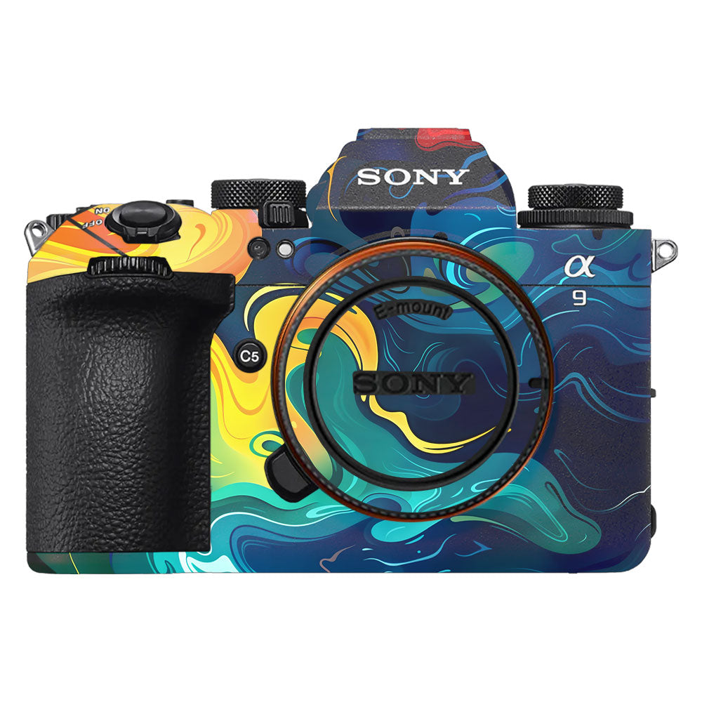 Rainbow Liquid Fusion Sony A9III Camera Skin