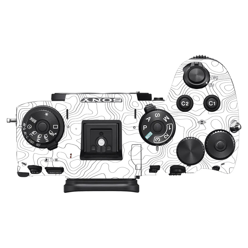 White Contour Design Sony A9III Camera Skins