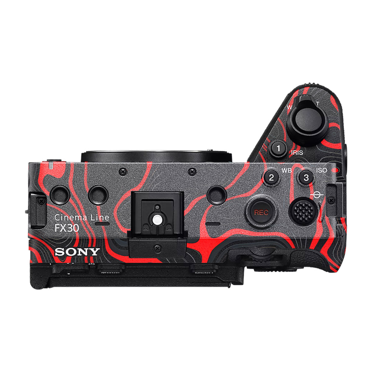 Crimson Waves Sony FX30 Camera Skin