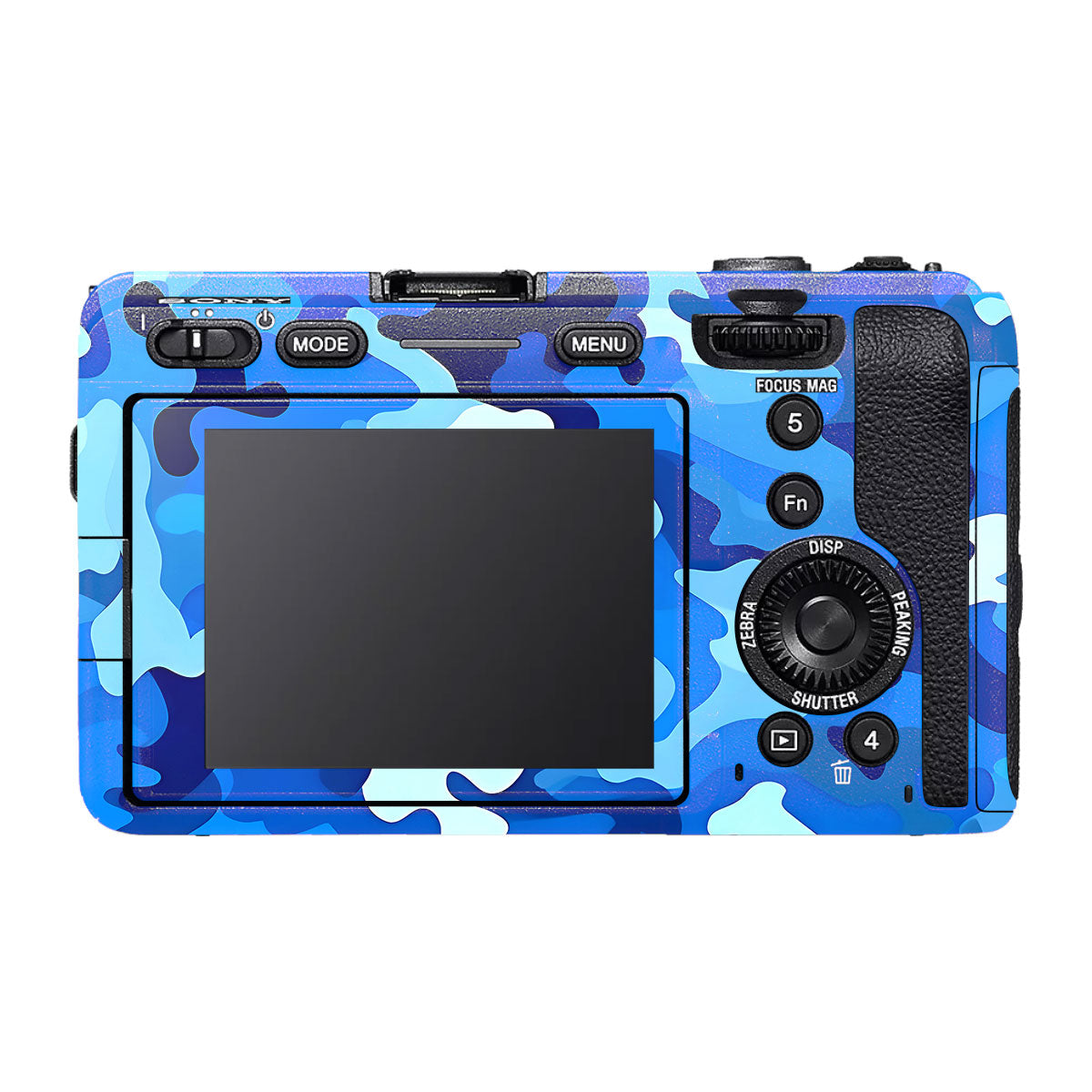 Arctic Blue Camo Pattern Sony FX30 Camera Skin