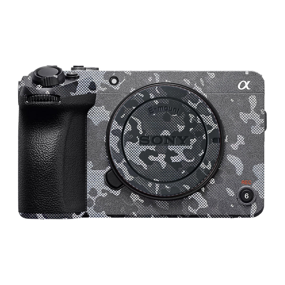Stealth Grey Camo Sony FX30 Camera Skin