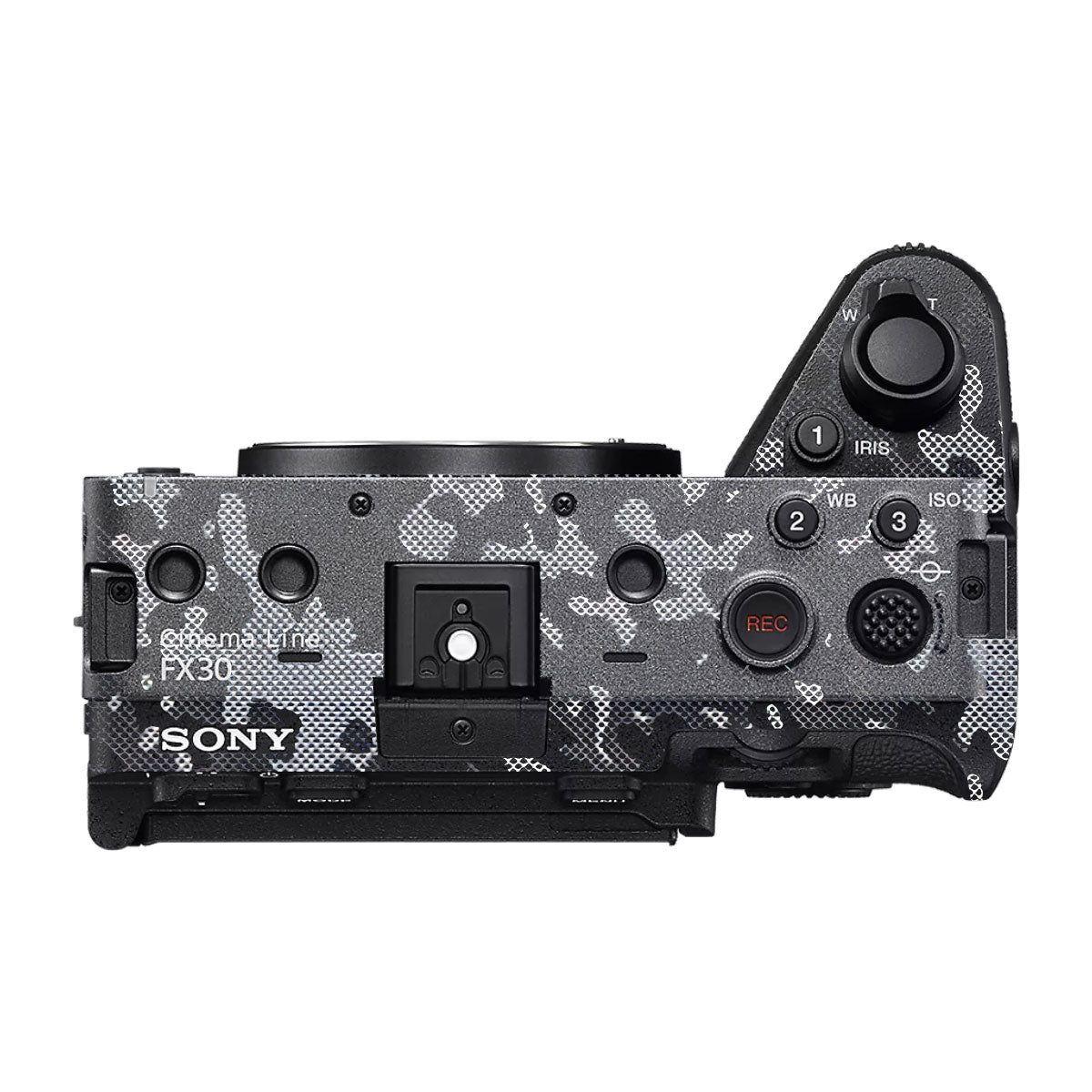 Stealth Grey Camo Sony FX30 Camera Skin