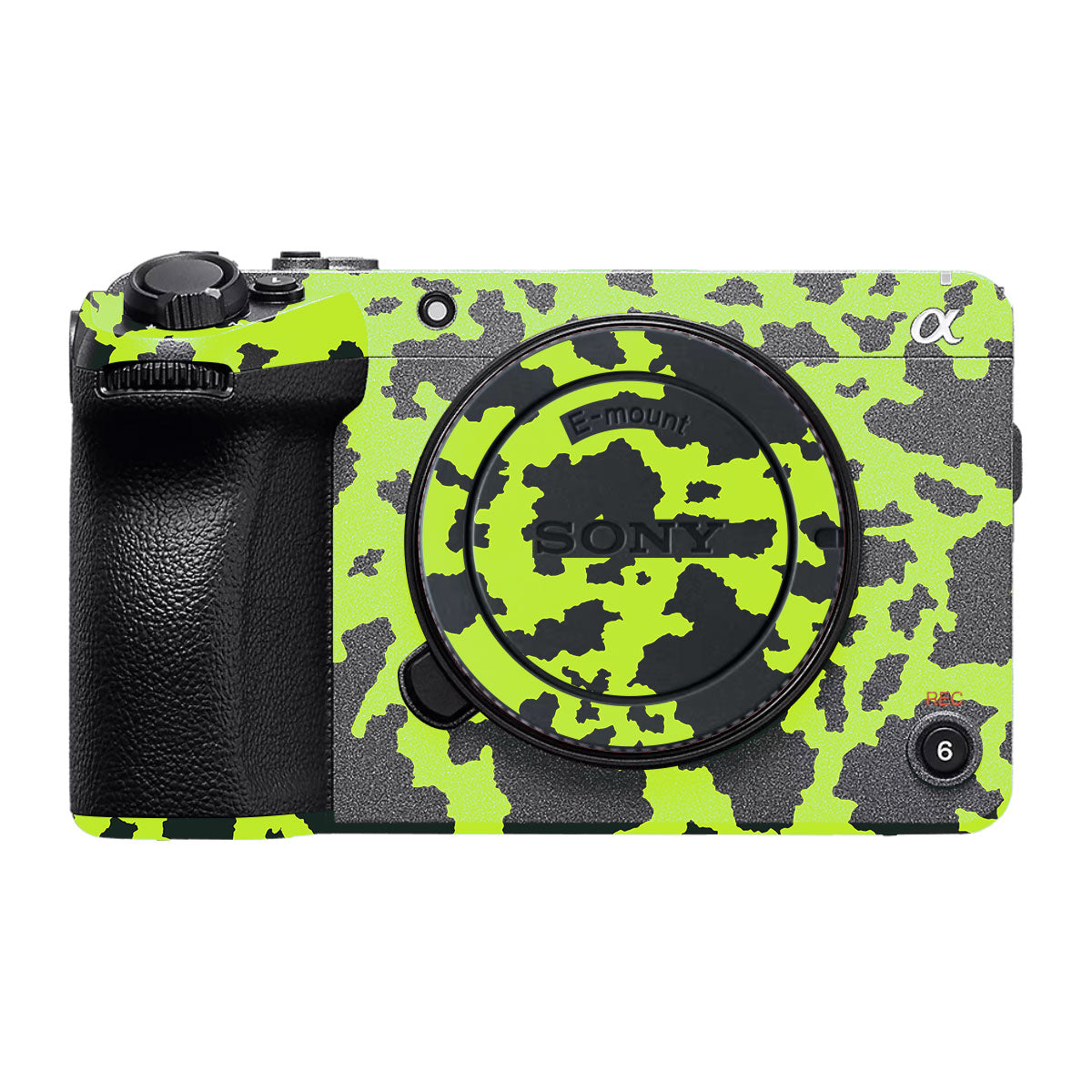 Neon Green Splatter Sony FX30 Camera Skin
