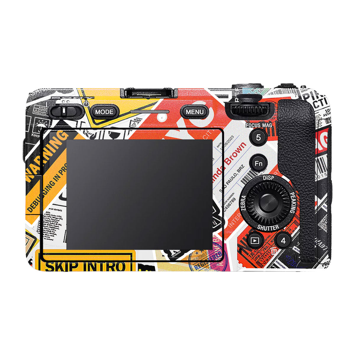 Tech Aesthetic Sticker Collage Sony FX30 Camera Skin